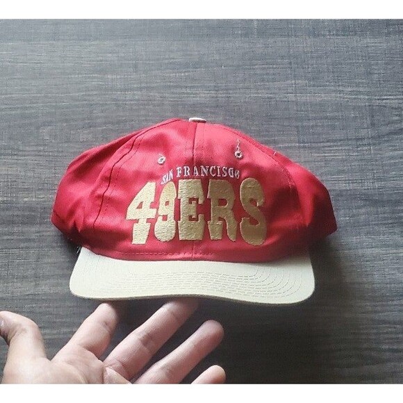 VintageTeam NFL Hat San Francisco 49ers Snapback Cap Vintage Red - Picture 1 of 6